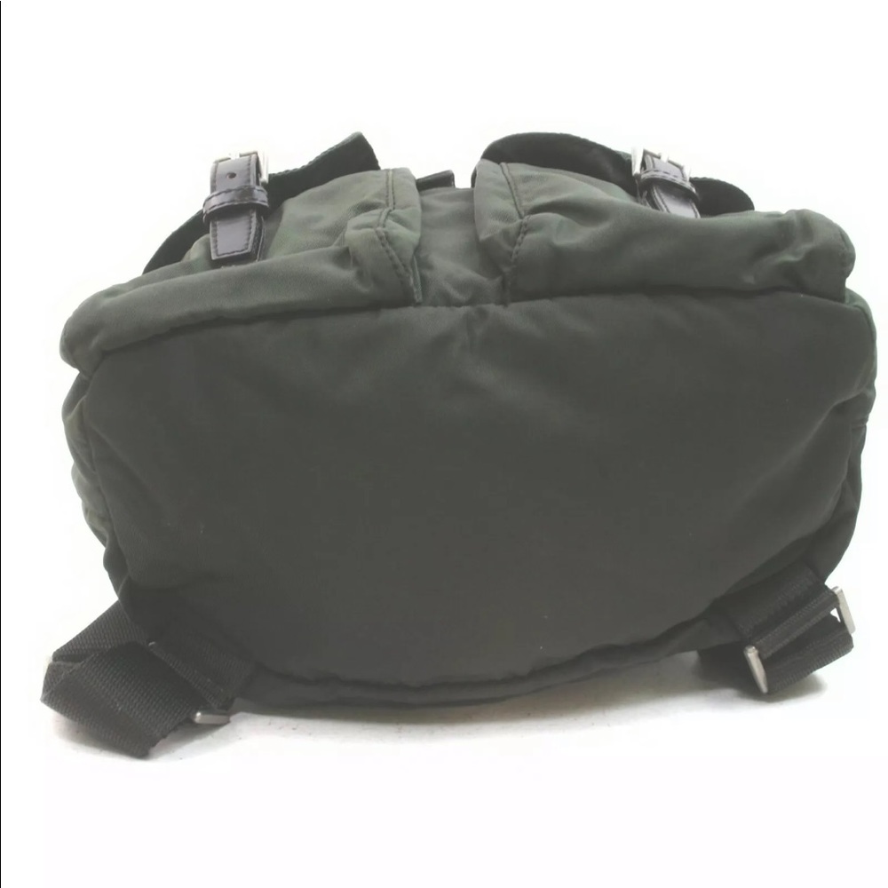 Prada Back Pack  Olive Nylon 839637 - Picture 5 of 16